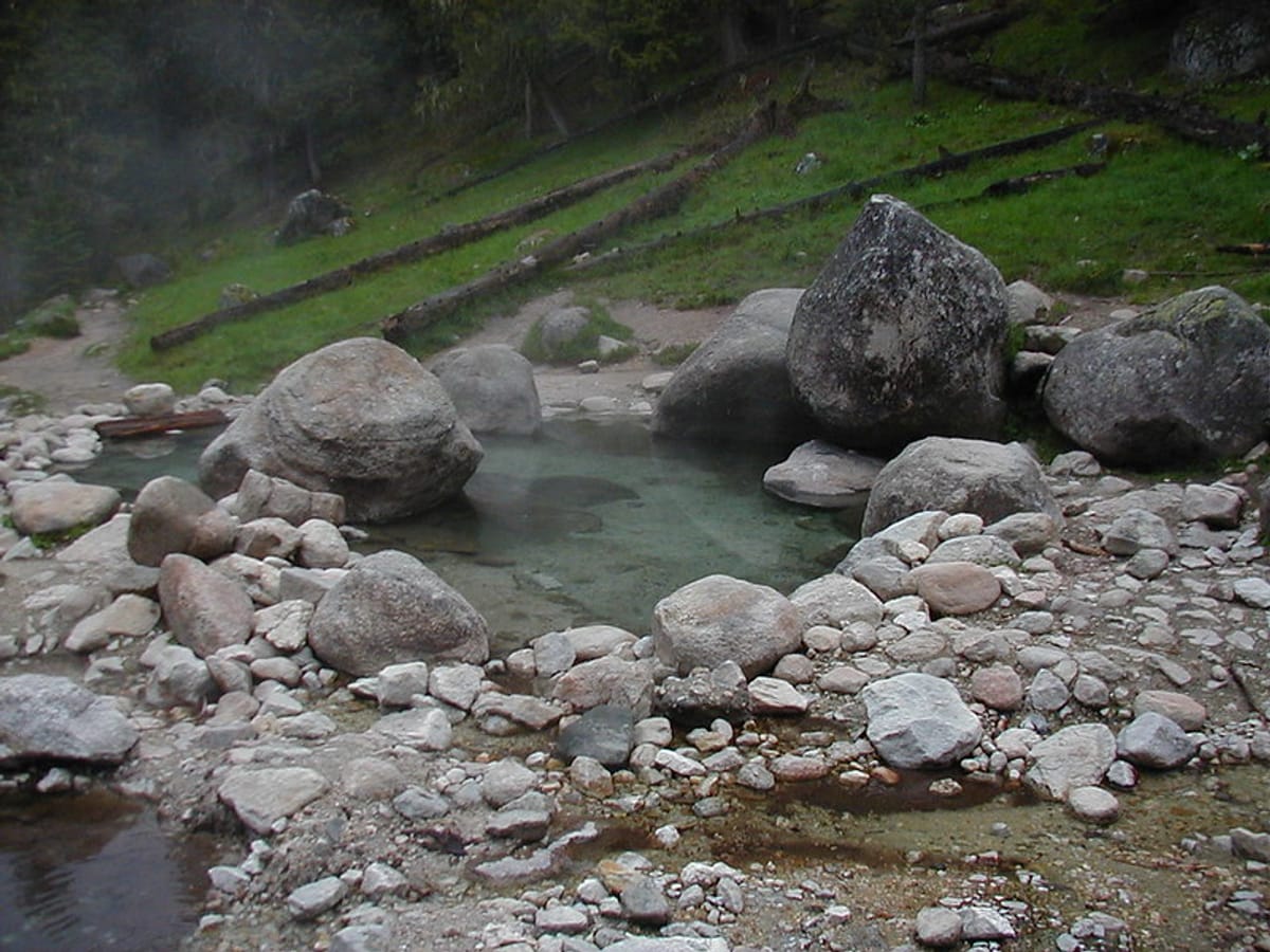 One of the best hot pools at Jerry Johnson